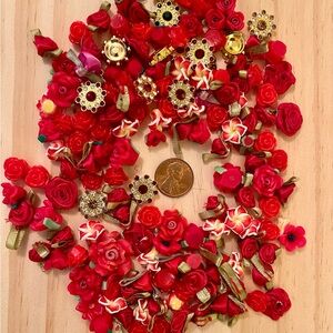 Destash of Craft Supplies! Variety of small flowers. Listing for all 7 colors.